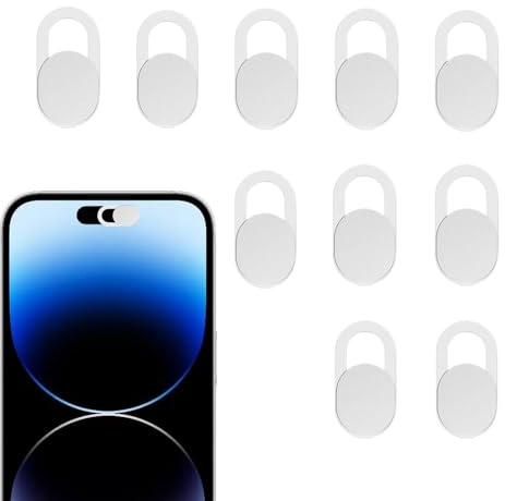 Phone Camera Cover Slide 10 Pieces Tablet Webcam Blocking Sticker | Phone Camera Privacy Slider for Women Adults Professional Travel Gamers Home Office Live Streaming Working Library Dorm