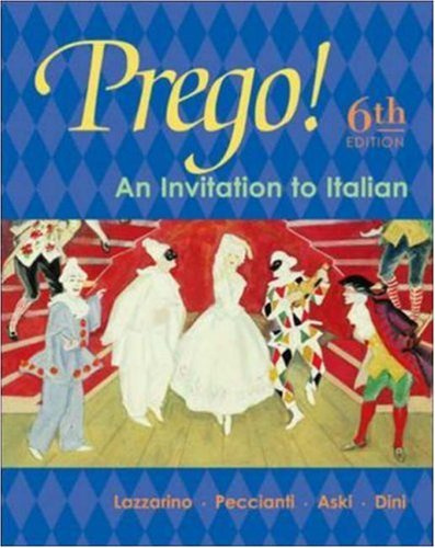 Prego! An Invitation to Italian Student Prepack with Bind-In Card