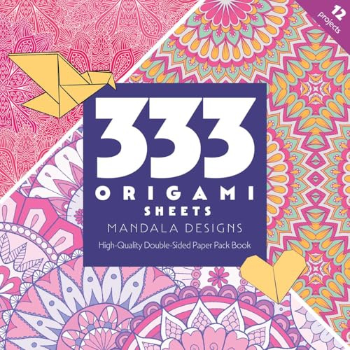 333 Origami Sheets Mandala Designs: High-quality double-sided paper pack book