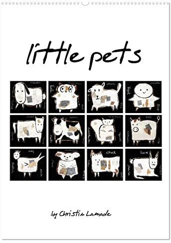little pets (Wandkalender 2025 DIN A2 hoch), CALVENDO Monatskalender