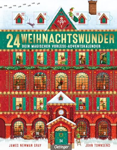 24 Weihnachtswunder: Dein magischer Vorlese-Adventskalender | Hochwertiges Adventskalender-Buch für Kinder ab 4 Jahren mit einer Geschichte in 24 Teilen und Türchen auf dem Cover