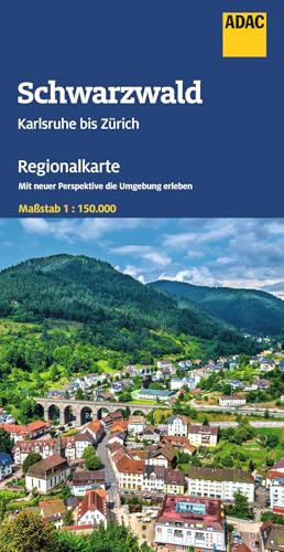 ADAC Regionalkarte 14 Schwarzwald 1:150.000: Karlsruhe bis Zürich - Straßenkarte und Autokarte