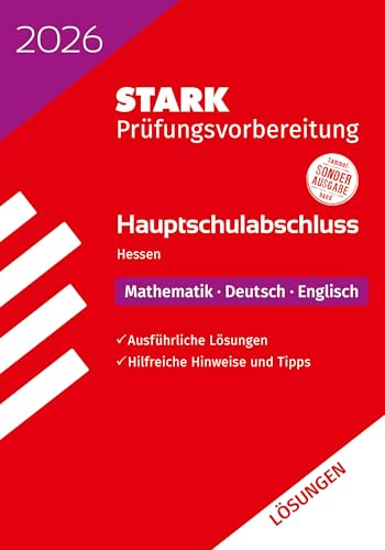 STARK Lösungen zu Mathematik, Deutsch, Englisch - Hauptschulabschluss 2026 Hessen - Prüfungsvorbereitung (Abschlussprüfungen)