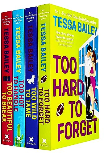 Romancing the Clarksons Series Books 1 - 4 Collection Set by Tessa Bailey (Too Hot to Handle, Too Wild to Tame, Too Hard to Forget, Too Beautiful to Break)