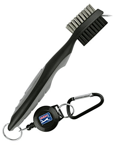 PGA Tour Deluxe Dual Sided Golf Club Brush and Groove Cleaner