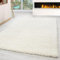 Carpettex Hochflor Teppich Wohnzimmer 160 x 230 cm Creme - Flauschiger Teppich Extra Weich und Pflegeleicht - Shaggy Teppich Modern Einfarbig Design - Teppich für Schlafzimmer, Esszimmer und Küche