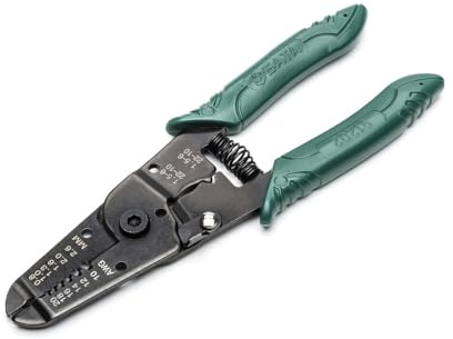 SATA ST91202ST Abisolierzange mit komfortablem Griff, 17,8 cm
