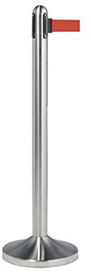 Visiodirect Poteau de Guidage en Acier à Corde Rouge de 210cm