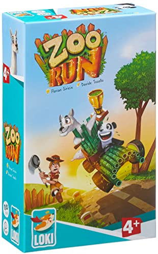 LOKI, Zoo Run, Kinderspiel ab 4 Jahren, für 1 bis 5 Spieler