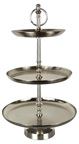 INtrenDU Edle Etagere 3 Etagen - Metall - 50cm x 29cm