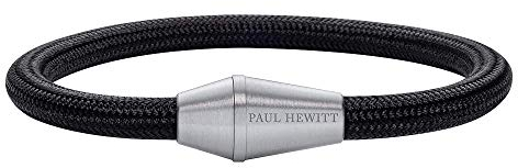 PAUL HEWITT Segeltau Armband Conic mit robustem Magnetverschluss in Bojenform aus gebürstetem Edelstahl in Silber