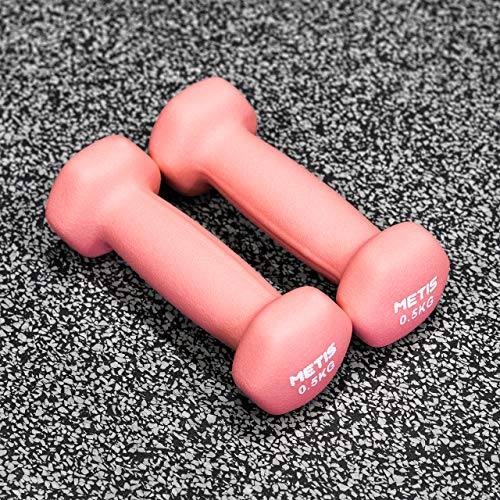 METIS Neopren Hex Hanteln Set - Verschiedene Größe | 0,5kg -16kg | Kurzhanteln zu Hause (0,5kg)