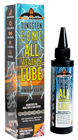 Tru-Tension | E-Tungsten All Weather Bicycle Lube | E-Bike Road, Mountain & Race Bike Lubricant | Bicycle Tools & Accessories | 50ml