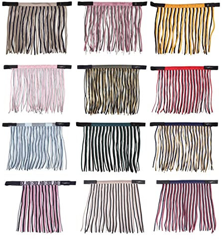 netproshop Fliegenschutz Pony Fliegenfransen mit Klettverschluss zur Befestigung am Halfter, Groesse:Pony, Farbe:Diamond