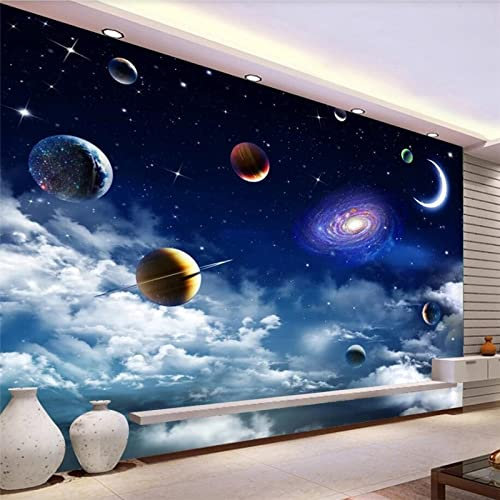 HGFHGD 3D Wohnzimmer tapete Farbe Galaxy Universum Sternenhimmel wandbild Dekoration wandaufkleber Schlafzimmer wandkunst malerei