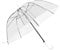 ColdShine Durchsichtiger Regenschirm Ø87 cm Glockenschirm Automatisch Mit C-Griff Elegant Transparent Stockschirm