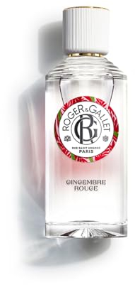 Roger&Gallet - Eau Parfumée Bienfaisante Gingembre Rouge 100ml - Baies roses Gingembre Benjoin - 92% d'ingrédients d'origine naturelle
