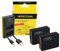 Set di accessori per Fujifilm XT30 / X-T30 II | 2 batterie (1140 mAh) + caricatore USB-C compatibile con batteria Fuji NP-W126s / NP-W126