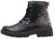 Geox J Casey Girl, Caviglia barca Bambine e ragazze, Nero (Black/Multicolor), 35 EU
