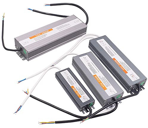 LED Trafo 12V 80W, AC110-250V zu DC12V LED Netzteil Schaltnetzteil, Industrielle Spannungsregulierung am Ausgang Konverter, IP67 Wasserdicht Netzteiladapter Transformator für LED Streifen Beleuchtung