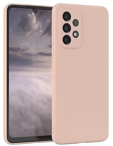 EAZY CASE - Silikonhülle für Samsung Galaxy A33 5G Hülle Silikon Case Rosa weich stoßfeste Handyhülle Galaxy A33 5G Schutzhülle mit Kameraschutz Dünn Premium Schutz Cover TPU Bumper in Altrosa Pastell