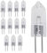 LedWekei Lampadine alogene G4, lampadina a capsula trasparente da 6 V 20 W, lampadina a capsula trasparente a 2 pin, lampadine dimmerabili a luce bianca calda 2700 K (confezione da 12)