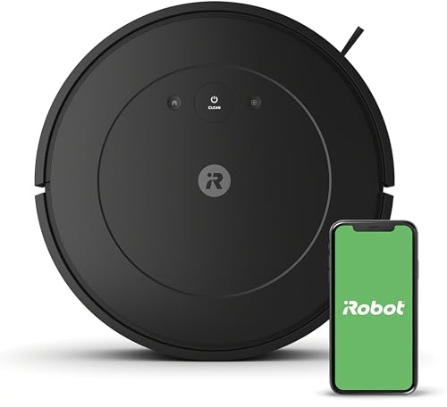 iRobot Roomba Vac Robot Vacuum (Q011) - Power-Lifting Suction, Quieter Cleaning Mode, Multi-Surface Cleaning, Cleans in Neat Rows, Easy to use, Self-Charging, Works with Alexa