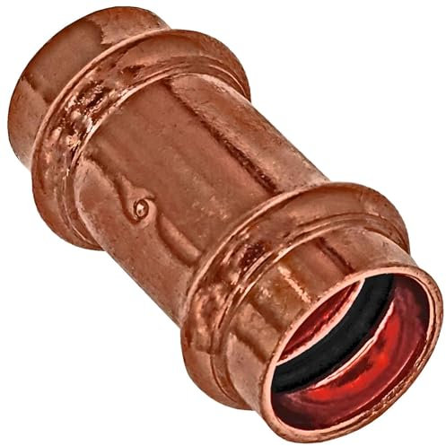 Pressfitting für Kupferrohr - Muffe Kupplung - Für Rohr-Aussendurchmesser 28 mm