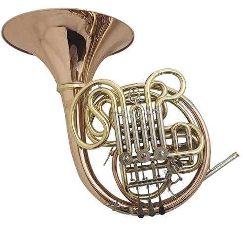 waldhorn instrument F/Bb Doppel-Waldhorn Rose Brass Musikinstrumente 4 Ventile Unterteilt Mit Mundstück Größe 7