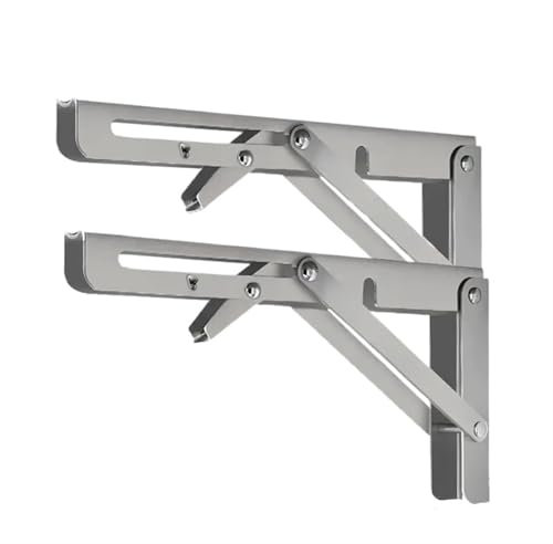 Klappkonsole Schwerlast 2 stücke Klappbare Regalhalterungen, robuste schwimmende dreieckige Regalhalterungen, an der Wand montierte L-Tischhalterungen for Banktisch-Hardware für Bänke Regale Wandmonta