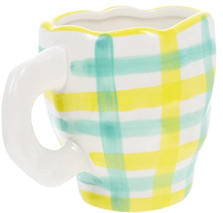 SHOWERORO Tasse à Café Céramique Artisanale Design Unique Et Élégant Idéale Pour Boissons Chaudes Et Collations Capacité De Finition Mate Légère Et Résistante