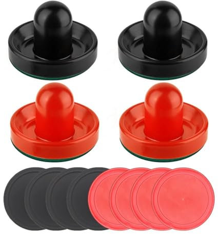 Pucks de repuesto para palas de hockey y palas de hockey, juego de equipo de discos, palas de hockey, mesas redondas y equipos y asas para equipos de hockey