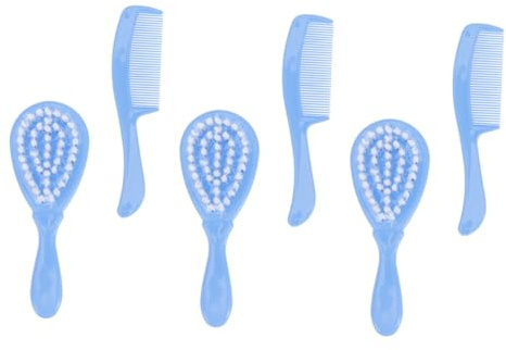 Toyvian 3sets Shampoo and Remove Dandruff Comb for Newborns Boy Girl Hair Brush Massage Head Reusable Washing Head Boy Girl Bathing Grooming Kit