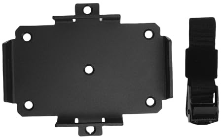 Srliya Plateau Bateau Petit Plateau de Batterie Petit Plateau de Batterie Support de Bateau en Aluminium avec Sangle de Maintien Réglable pour Le Stockage des Batteries 12V 6 15AH 6V 7