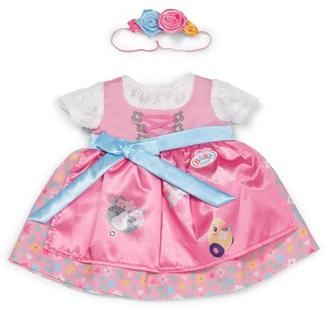 BABY born Dirndl für 43 cm Puppen | Kleid im Dirndl-Stil, passend für 43 cm Puppen