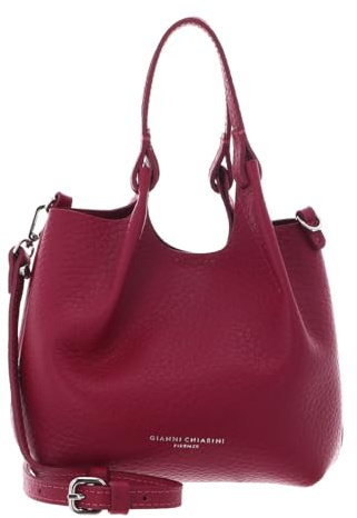 Gianni CHIARINI Leder Handtasche Schultertasche Dua Handbag Desert Flower purpur