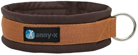 Anny·X Steckhalsband Fun Braun-Bernstein | Gepolstertes Hundehalsband | Größe 3 (32-38 cm)