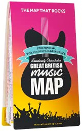 Great British Music Map | Music Map & Guide | Marvellous Maps | Music Gifts | Holiday Planning | British Geography (S T & G's Great British Music Map)