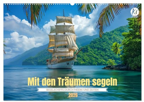 Mit den Träumen segeln (Wandkalender 2026 DIN A2 quer), CALVENDO Monatskalender: Geschichten vom Meer: Ein Kalender für Seefahrer und Träumer (CALVENDO Wissenschaft)