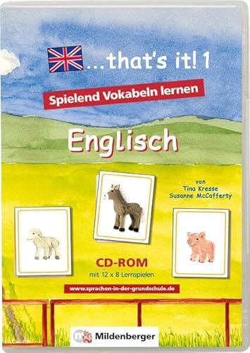 ... that's it! 1 - CD-ROM. Lernspiele für den Englischunterricht / „... that`s it! 1“ – Lernsoftware, Netzwerklizenz: Software zum Erlernen des englischen Wortschatzes