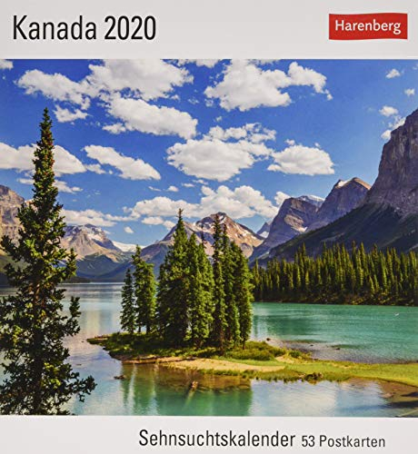 Kanada Postkartenkalender 2020. Wochenkalendarium. Blockkalender. Format 16 x 17,5 cm: Sehnsuchtskalender, 53 Postkarten