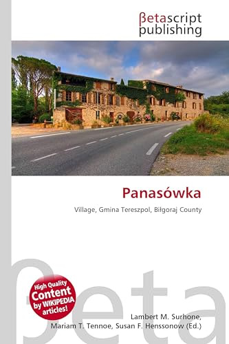 Panasówka: Village, Gmina Tereszpol, Bi¿goraj County