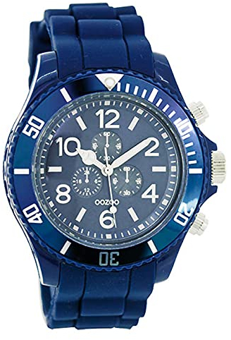 Oozoo C4838 Damen-Armbanduhr, Silikonarmband, Dunkelblau