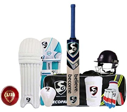 SG Cricket Set | Complete Cricket Gear Set for Adult | Color: Multicolor | Complete Economy Cricket Set