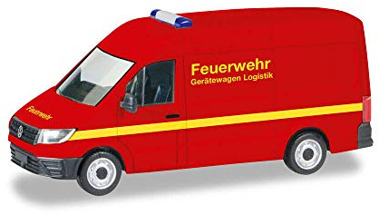 Herpa 093477 Fahrzeug VW Crafter Kasten Hochdach Feuerwehr