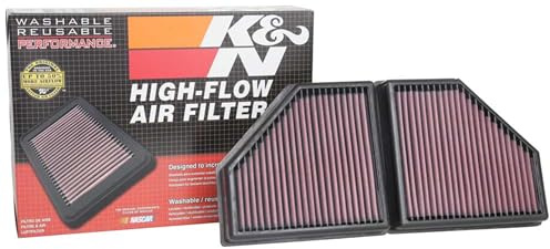 K&N Engine Air Filter: High Performance, Premium, Washable, Replacement Filter: Compatible with 2016-2019 BMW (750i, M550i xDrive, Alpina B7, 750i xDrive), 33-5086