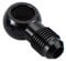 AC PERFORMANCE Aluminum Fuel Banjo fitting - M14 14.5mm ID Banjo hole to 4AN Male Flare Adapter, Designed for Bosch 044 Fuel Pump, Black