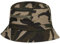 Lipodo Camouflage Bucket Fischerhut Damen/Herren (55-60 cm) - Anglerhut mit Reißverschluss-Taschen - Bucket Hat aus Baumwolle - Stoffhut in Camouflage-Muster Frühjahr/Sommer M (57-58 cm)