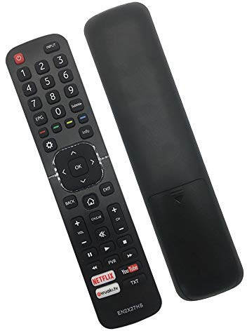 Riry Sostituzione telecomando Hisense Smart TV EN2X27HS per telecomando TV Hisense Smart TV HE32M2161HWTS HE40M2161 HE43KH65M7000 H75M7900