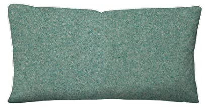 biberna 0840500 Melange-Flanell Kopfkissenbezug fichte 1x 40x80 cm